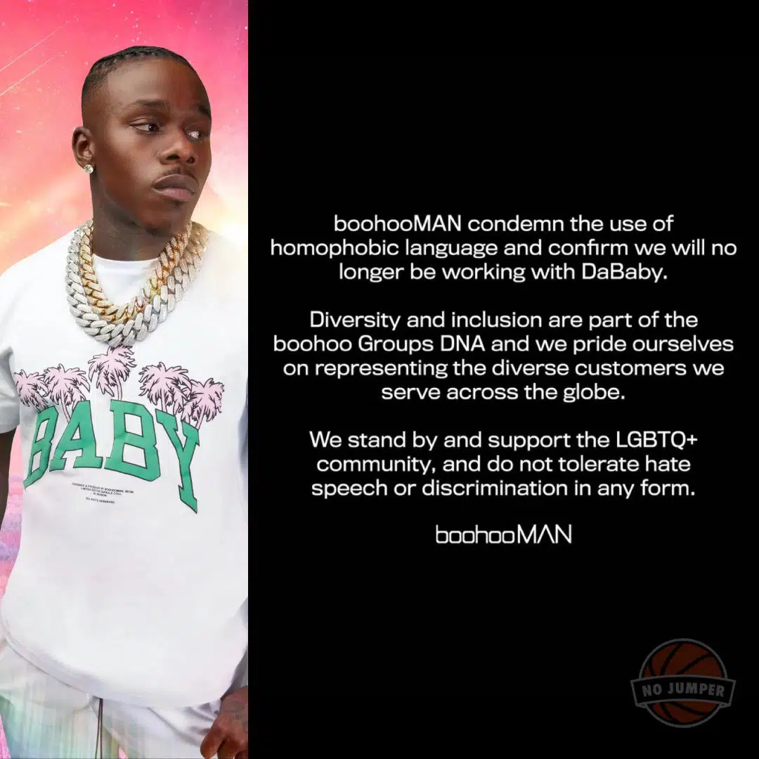BoohooMan dababy homophobie
