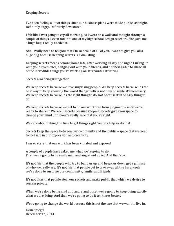 Evan Spiegel snapchat piratage