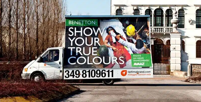 Avaaz benetton mobile camion