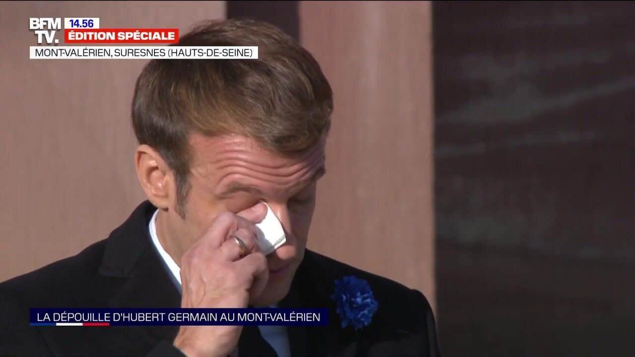 emmanuel-macron-pleurs-president-parvient-pas-retenir-ses-larmes-lors-hommage-hubert-germain